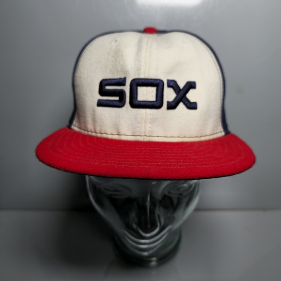 New Era Chicago White Sox Official On-Field MLB Players' Fitted Cap Size 7 1/4 - Picture 12 of 16
